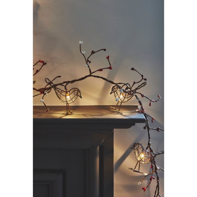 lightstyle london 12 winter robins garland mains transformer powered