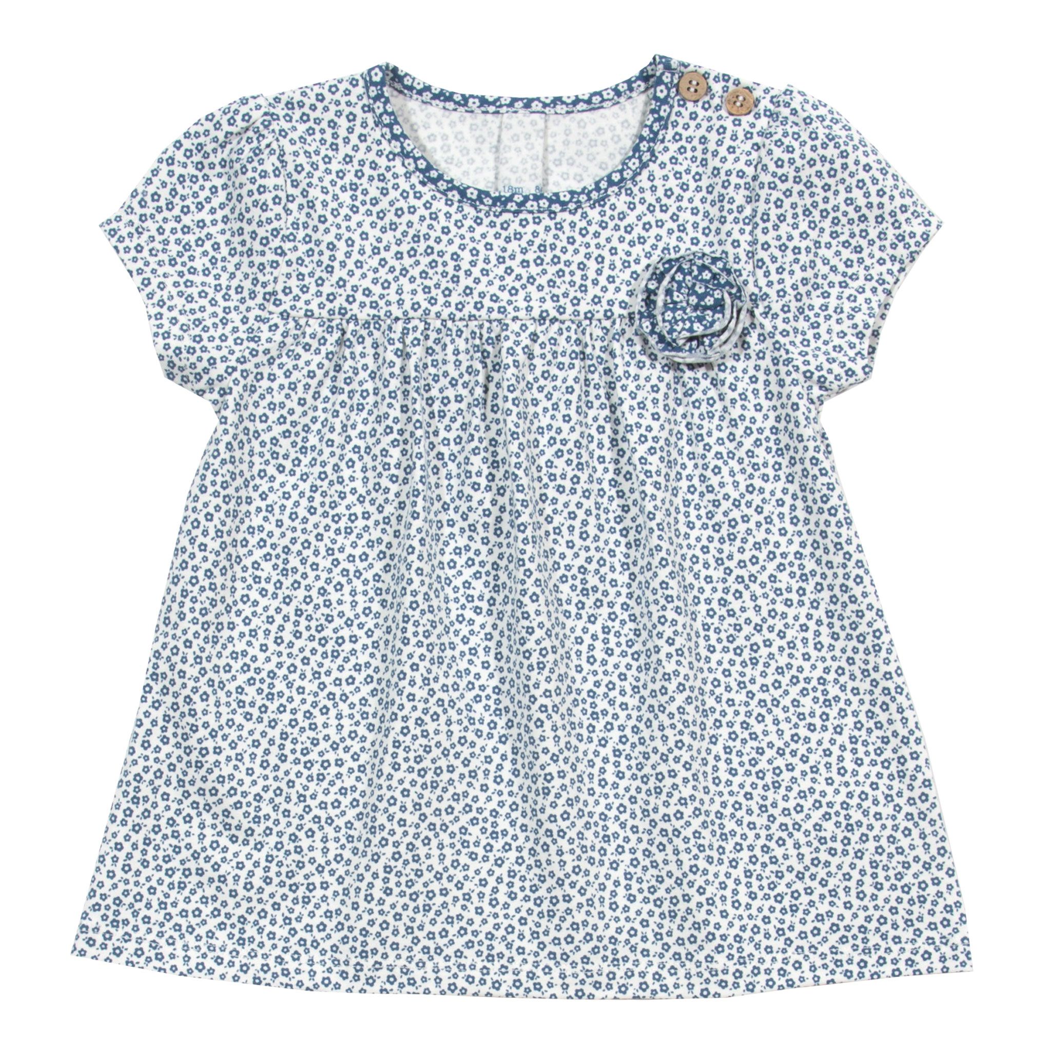 Kite Tunic Baby Girl-Ditsy French Navy