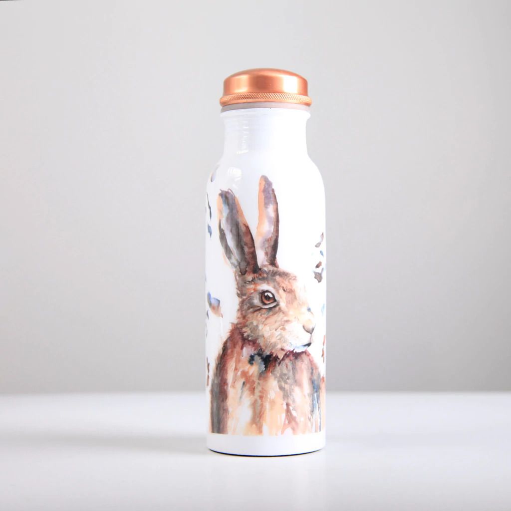 Tilnar H2O Copper Water Bottle 750ml Hare