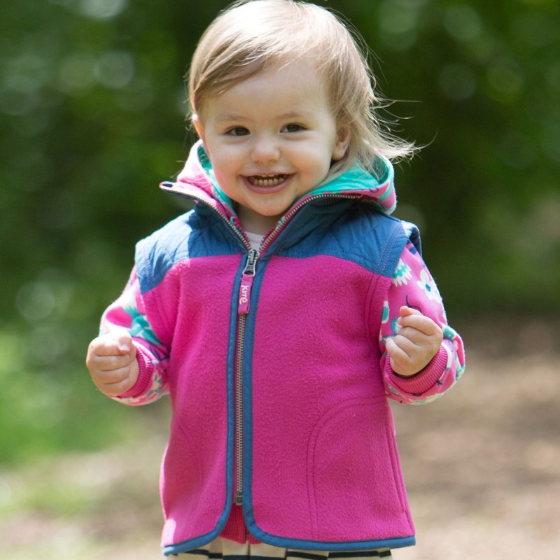 Kite Fleece Gilet Baby Girl Pink