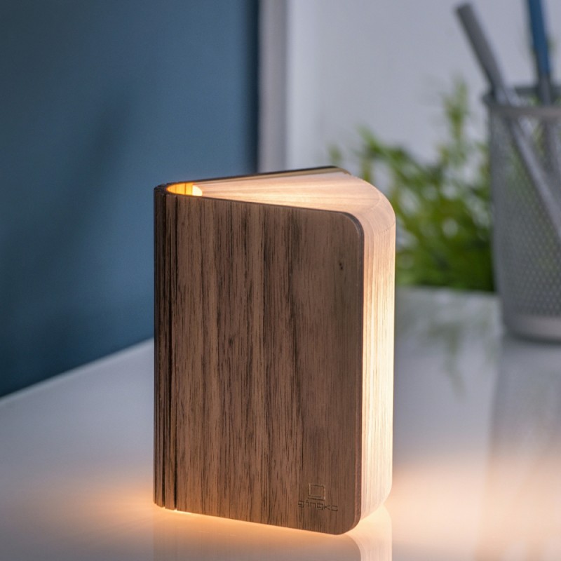 Gingko Smart Book Light Natural Wood