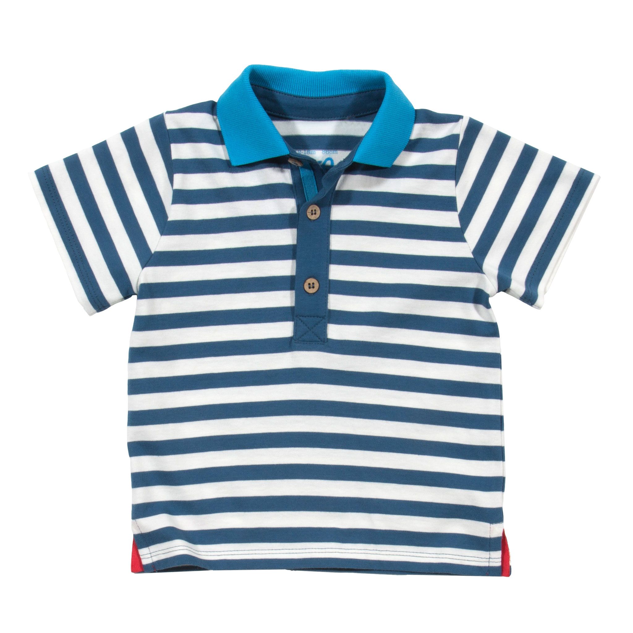 Kite Polo Shirt Baby Boy stripy french navy