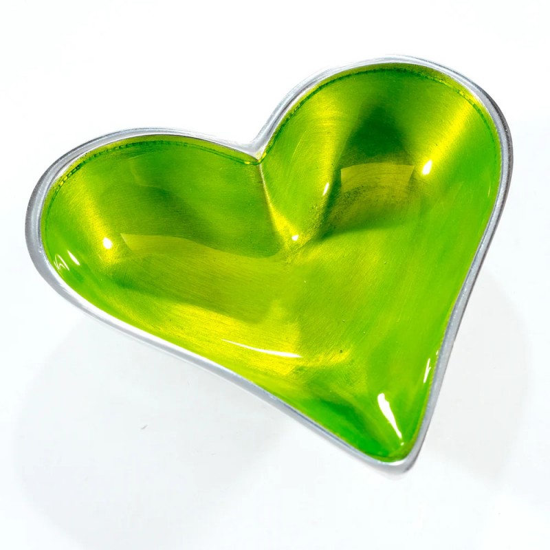 Tilnar Azeti Heart Dish Small 15cm lime