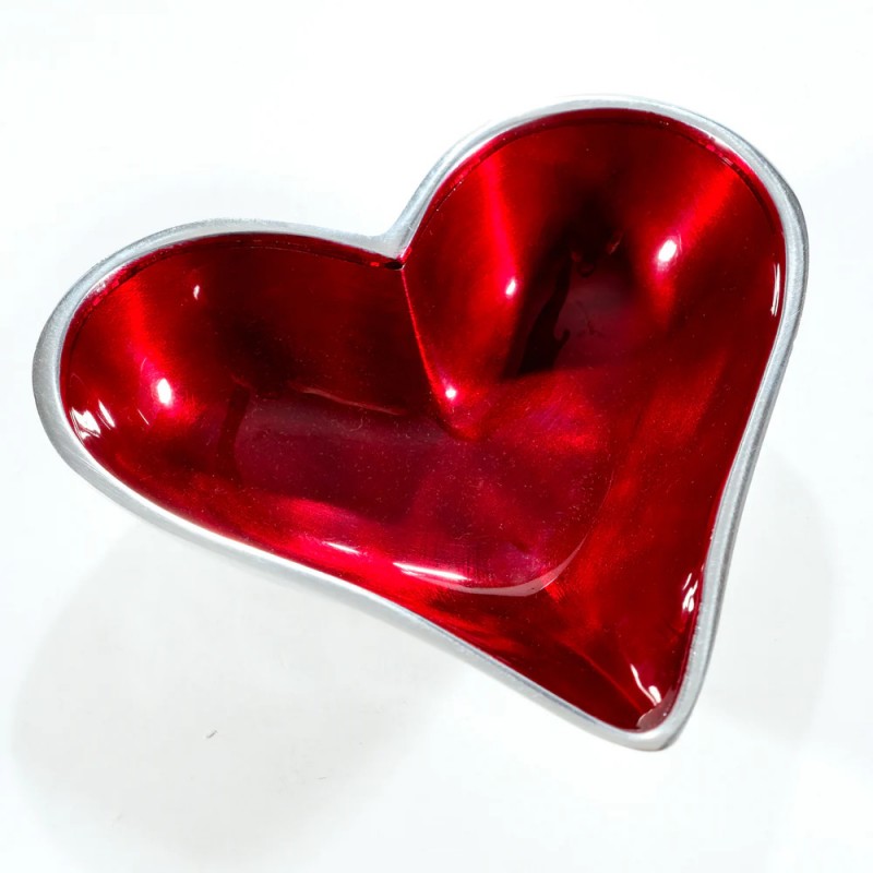 Tilnar Azeti Heart Dish Small 15cm red