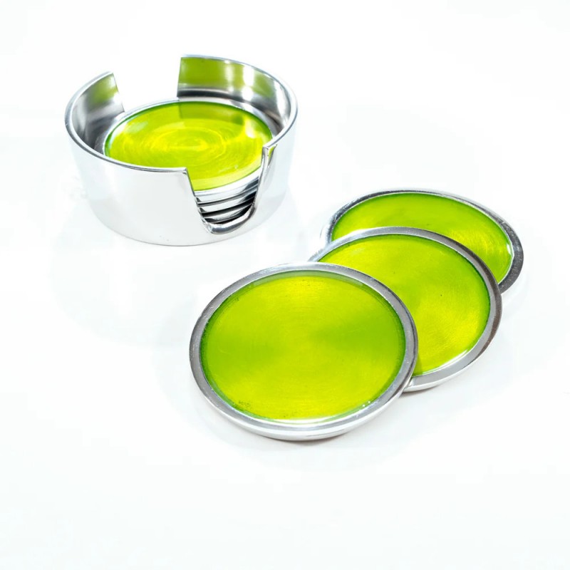 Tilnar Azeti Coster set of 6 Lime