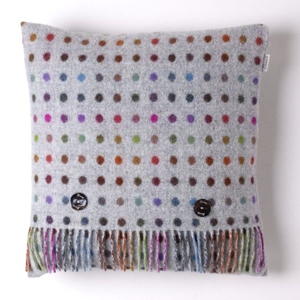 Bronte Cushion Multispot Merino Lambswool and