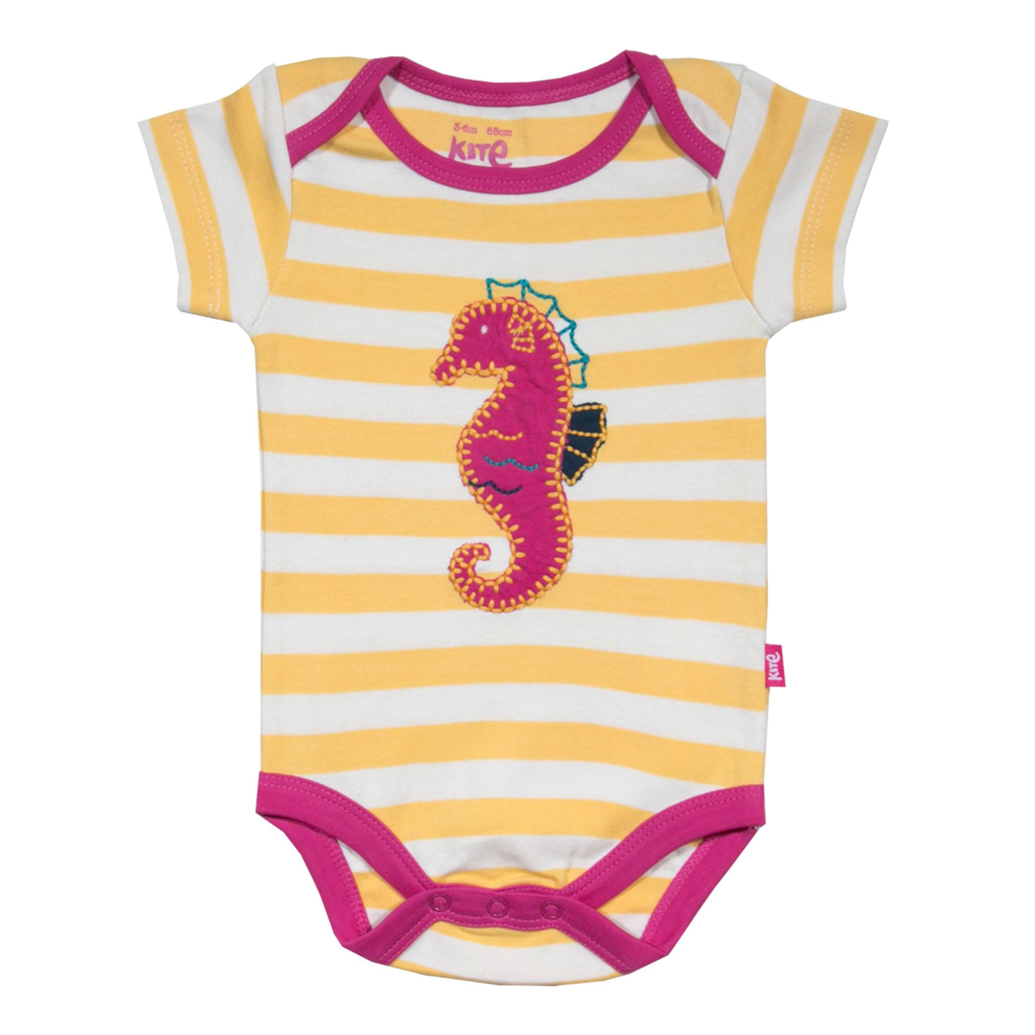 Kite Bodysuit Short Sleeve Baby Girl Stripy S