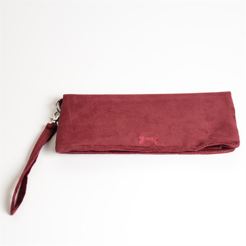 Earth Squared Velvet Clutch Bag