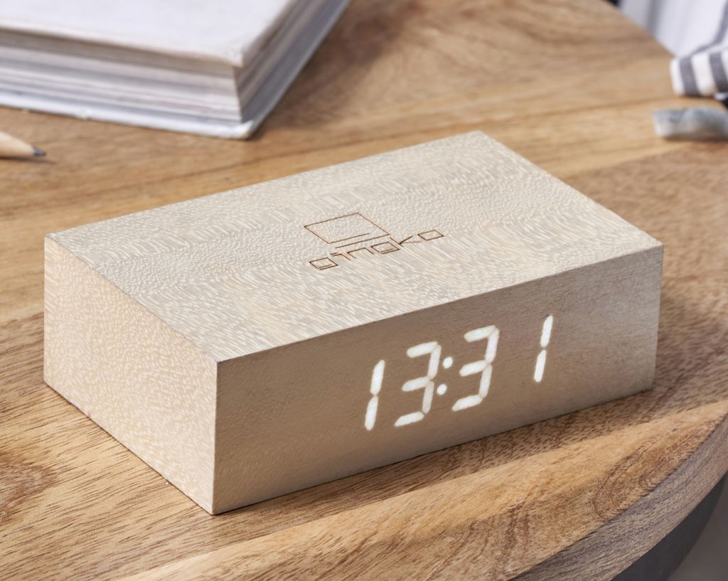 Gingko Flip Click Clock