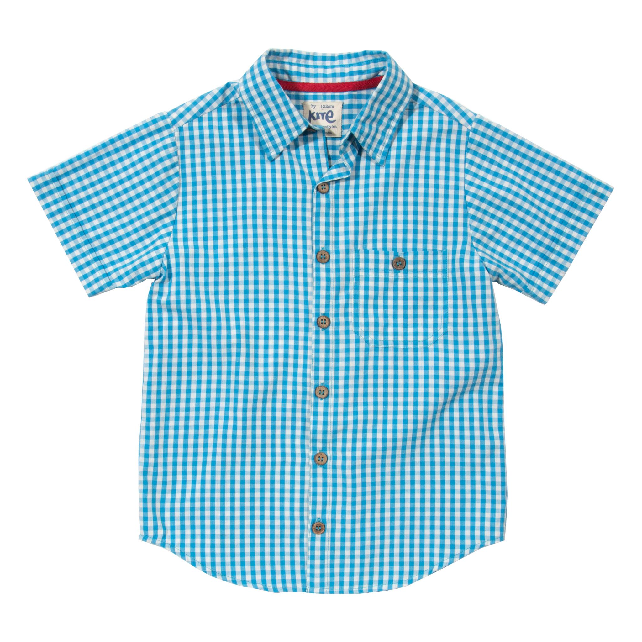 Kite Check Short Sleeved Shirt Boys