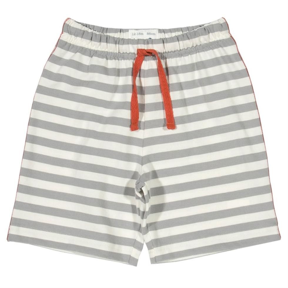 Kite Stripy Grey Jersey Knit Shorts Baby Boy