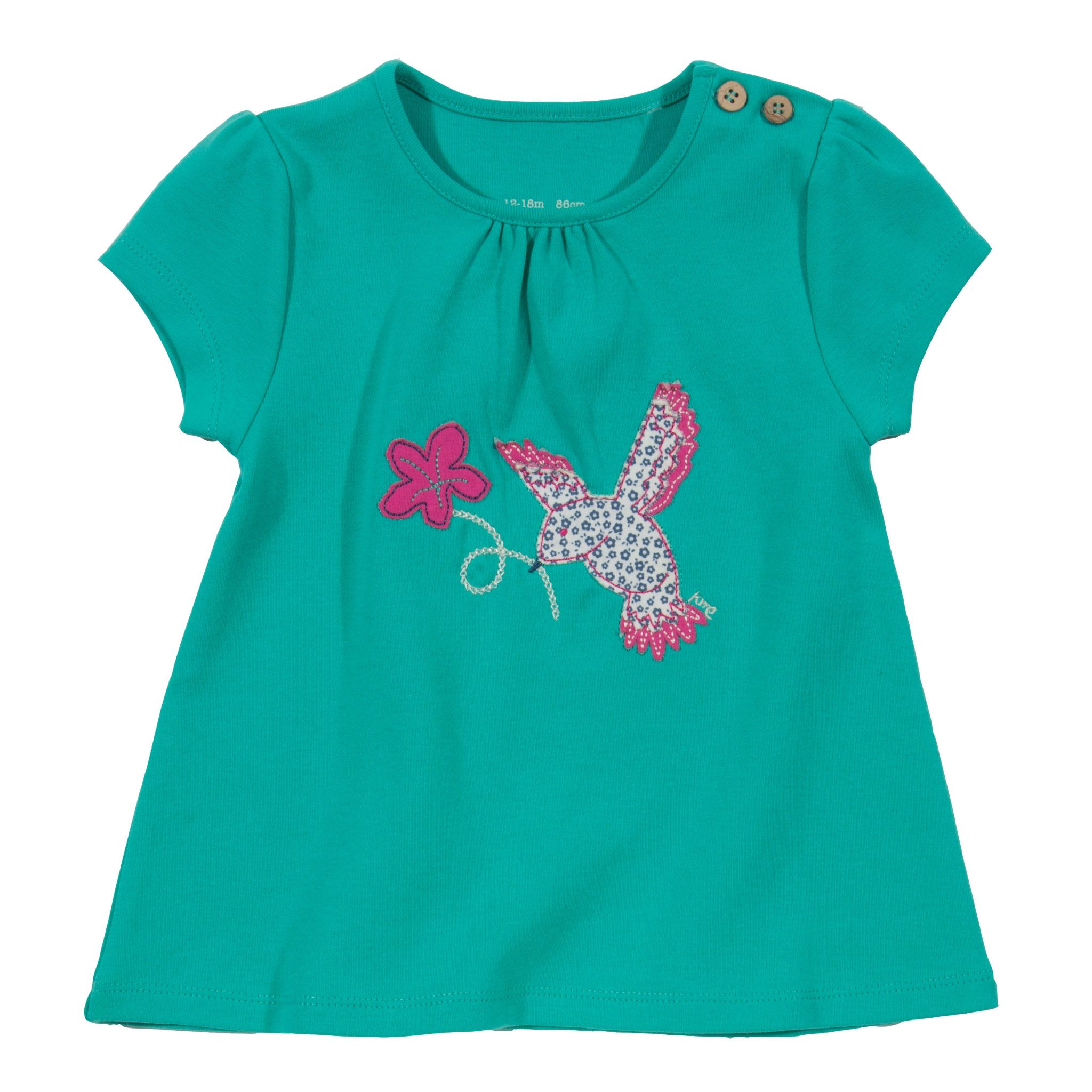 Kite Tunic Baby Girl-Floral Bird Jade