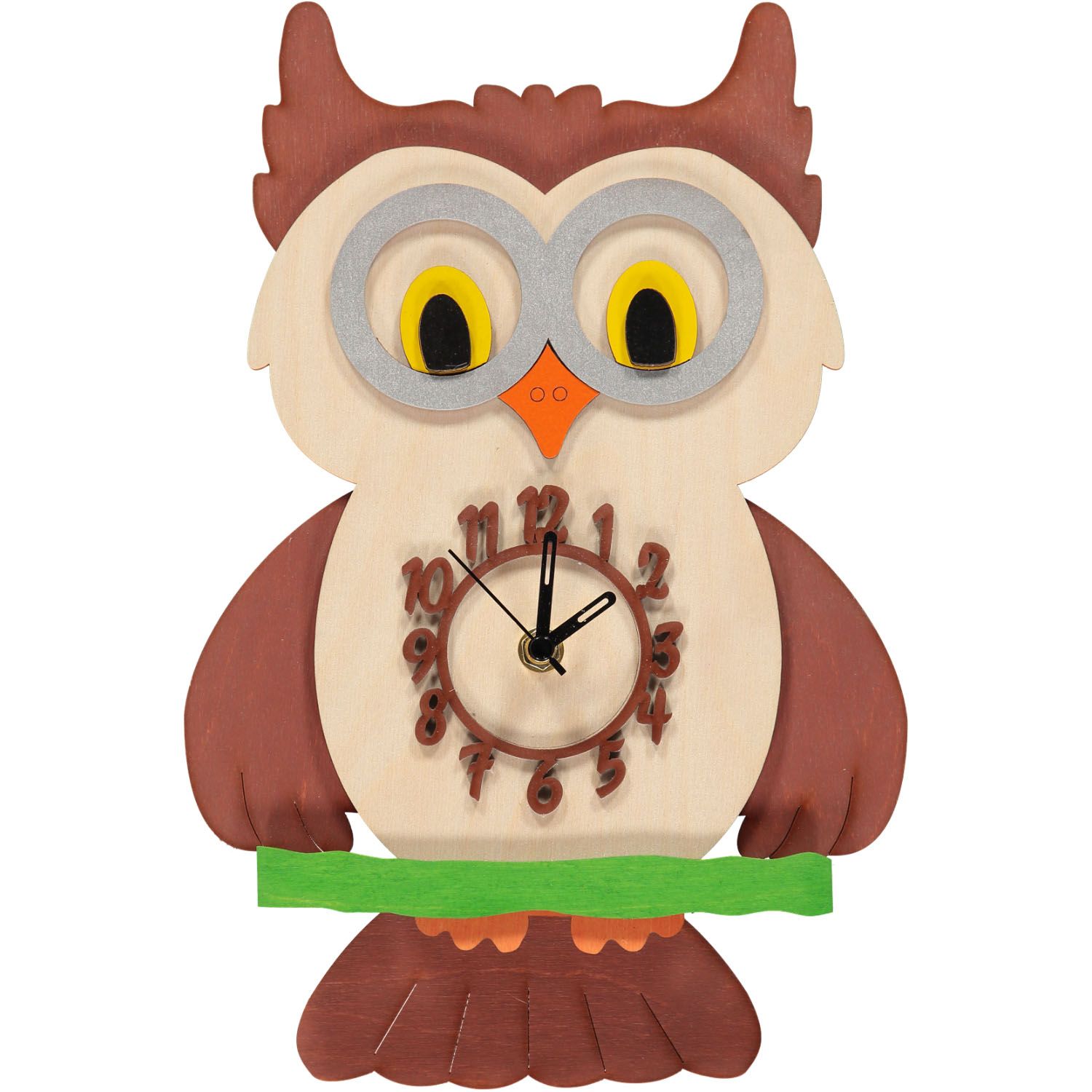 Little Timbers Owl Pendulum Clock