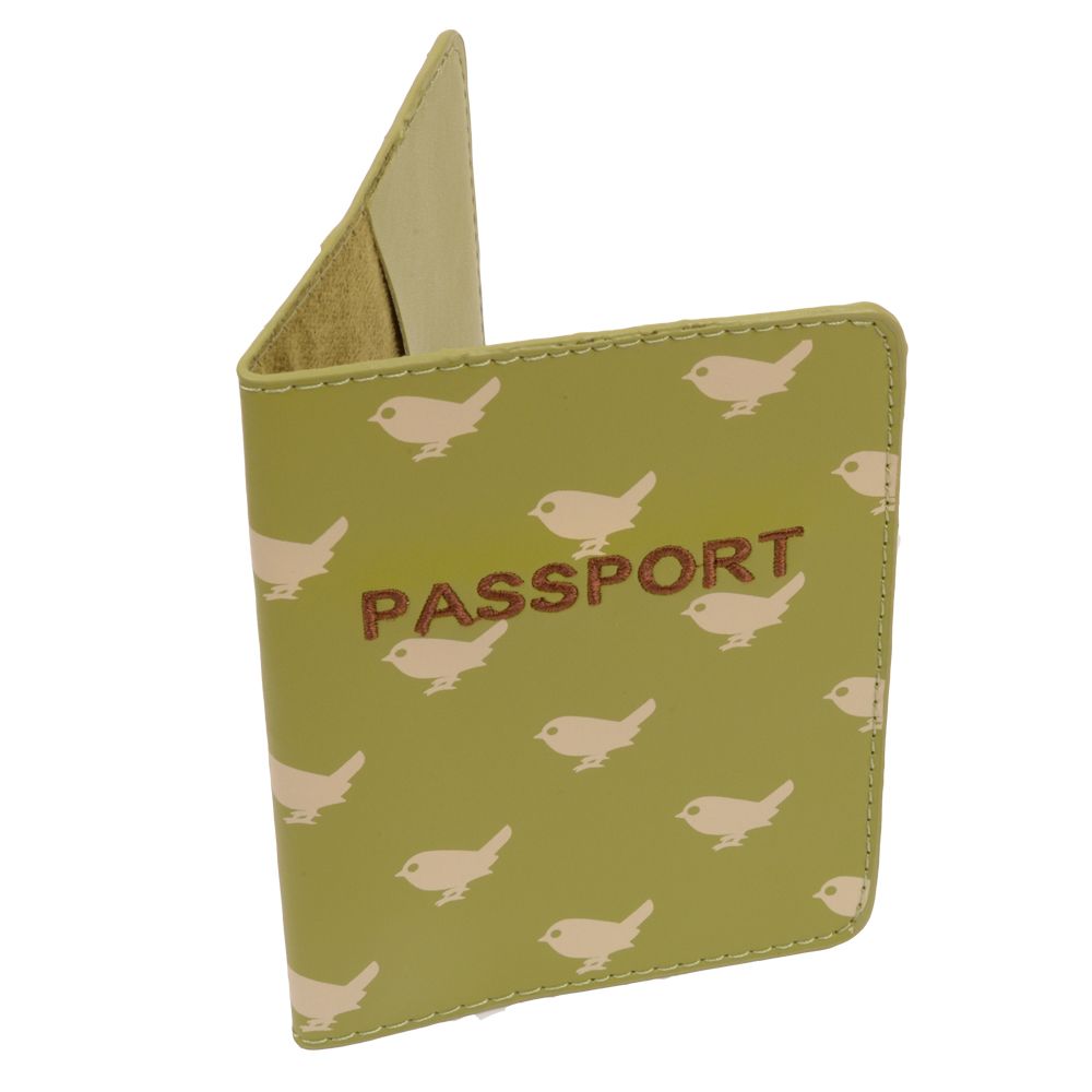 Quintessential Passport holder in birdadot de