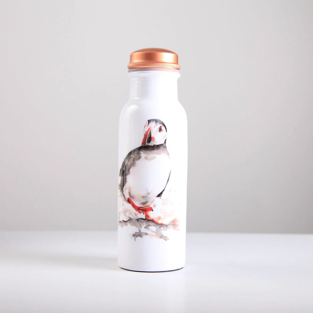 Tilnar H2O Copper Water Bottle 750ml Puffin