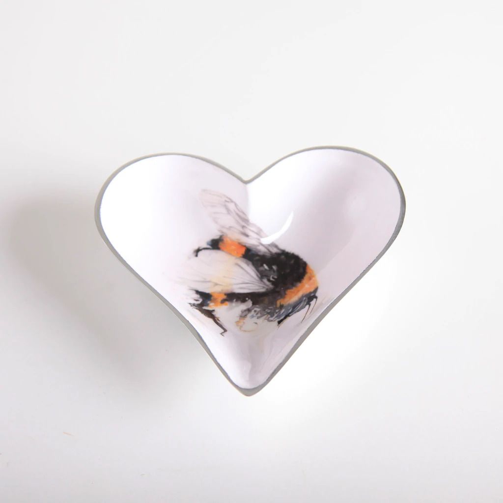 Tilnar Wildlife Heart Dish Small by Meg Hawki