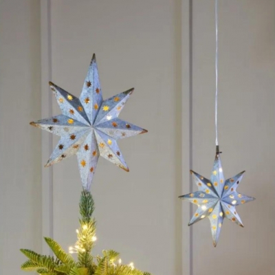 lightstyle london led star ornament tree top or hanging 