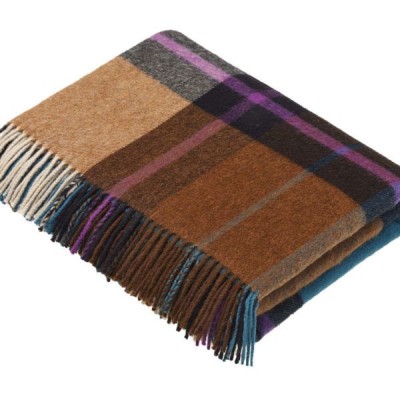 Bronte by Moon Merino Lambswool Throw Madison Check