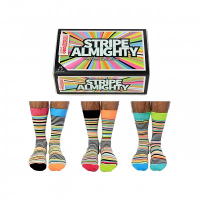 oddsocks stripe almighty 6 odd socks (not pairs) for men